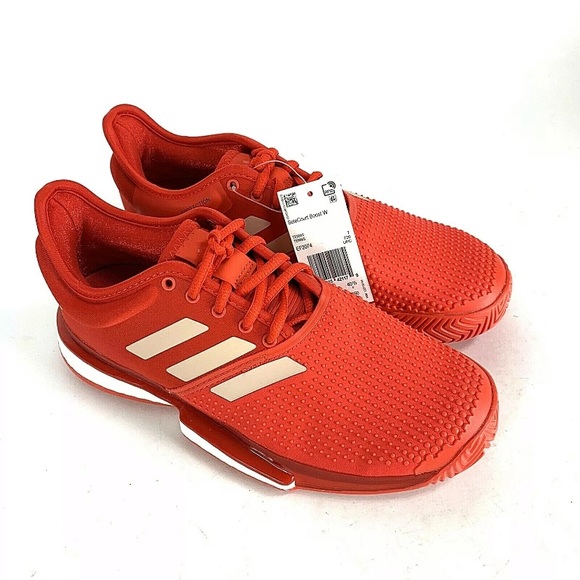 adidas Shoes Adidas Solecourt Boost Womens Tennis Shoes Red Poshmark